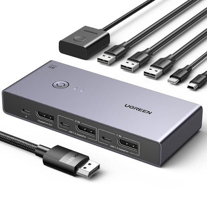 Switch Video DisplayPort UGREEN CM695 (25962), Negro