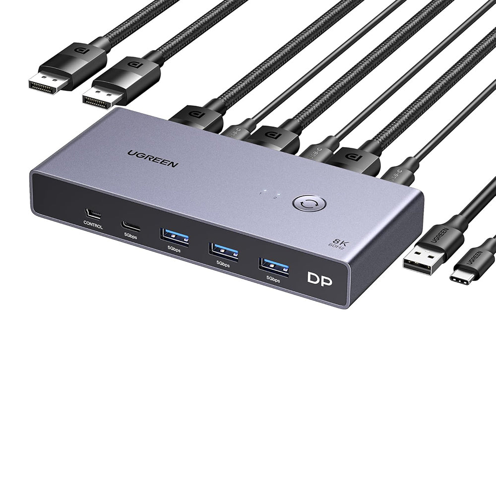 Switch Video DisplayPort UGREEN CM695 (25962), Negro