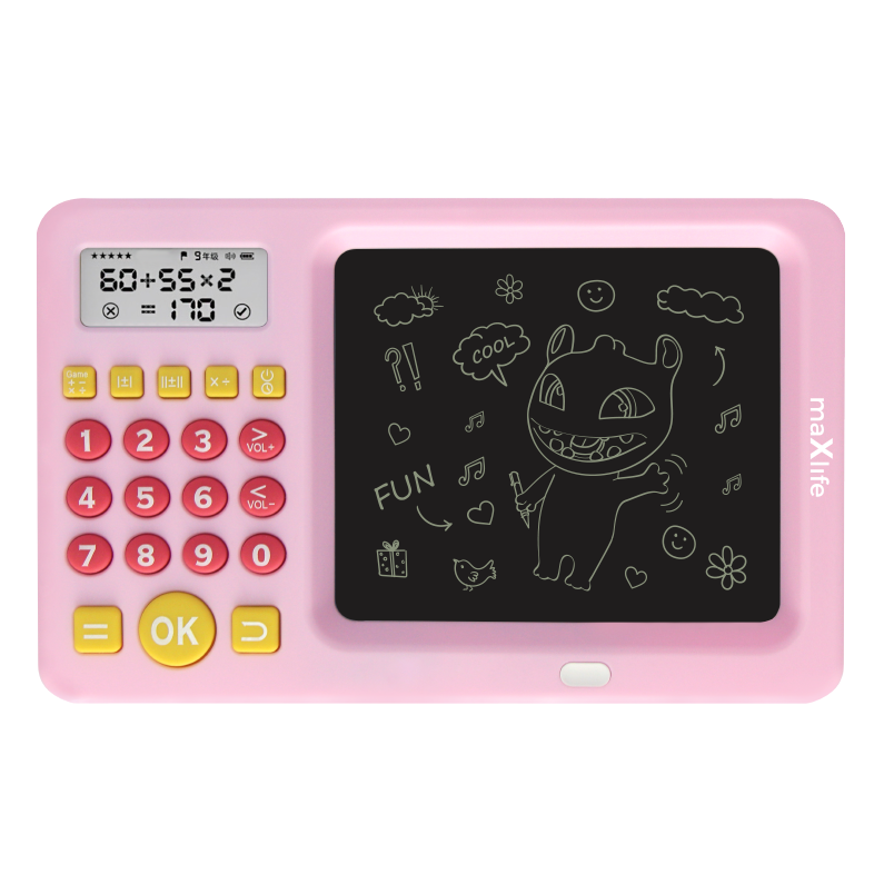 MaXlife MXWB-01 Tableta de dibujo/escritura con calculadora, rosa 