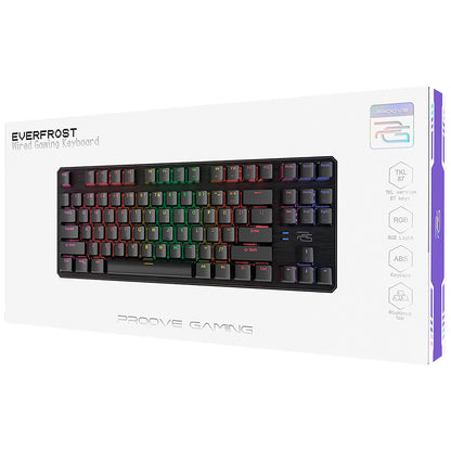 Teclado Gaming Wired USB Proove Everfrost, RGB, 1.8m, Negro CKEVEN00000401