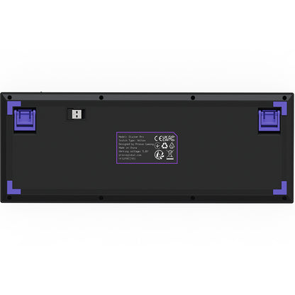 Teclado Gaming Inalámbrico Proove Slicker Pro, RGB, BT / Wi-Fi / Cableado, 1.8m, Negro WKSLPEN22416