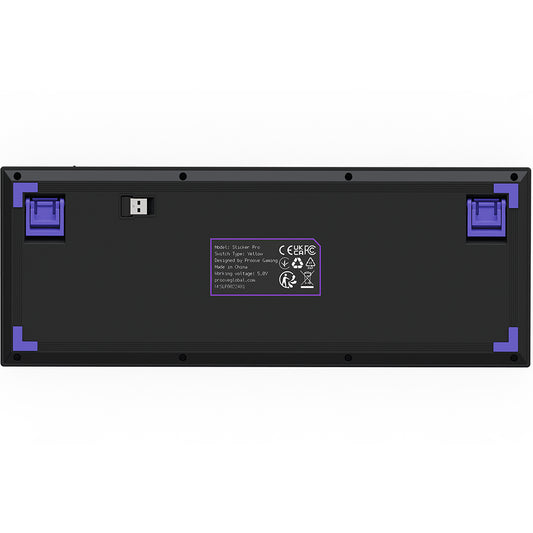 Teclado Gaming Inalámbrico Proove Slicker Pro, RGB, BT / Wi-Fi / Cableado, 1.8m, Negro WKSLPEN22416