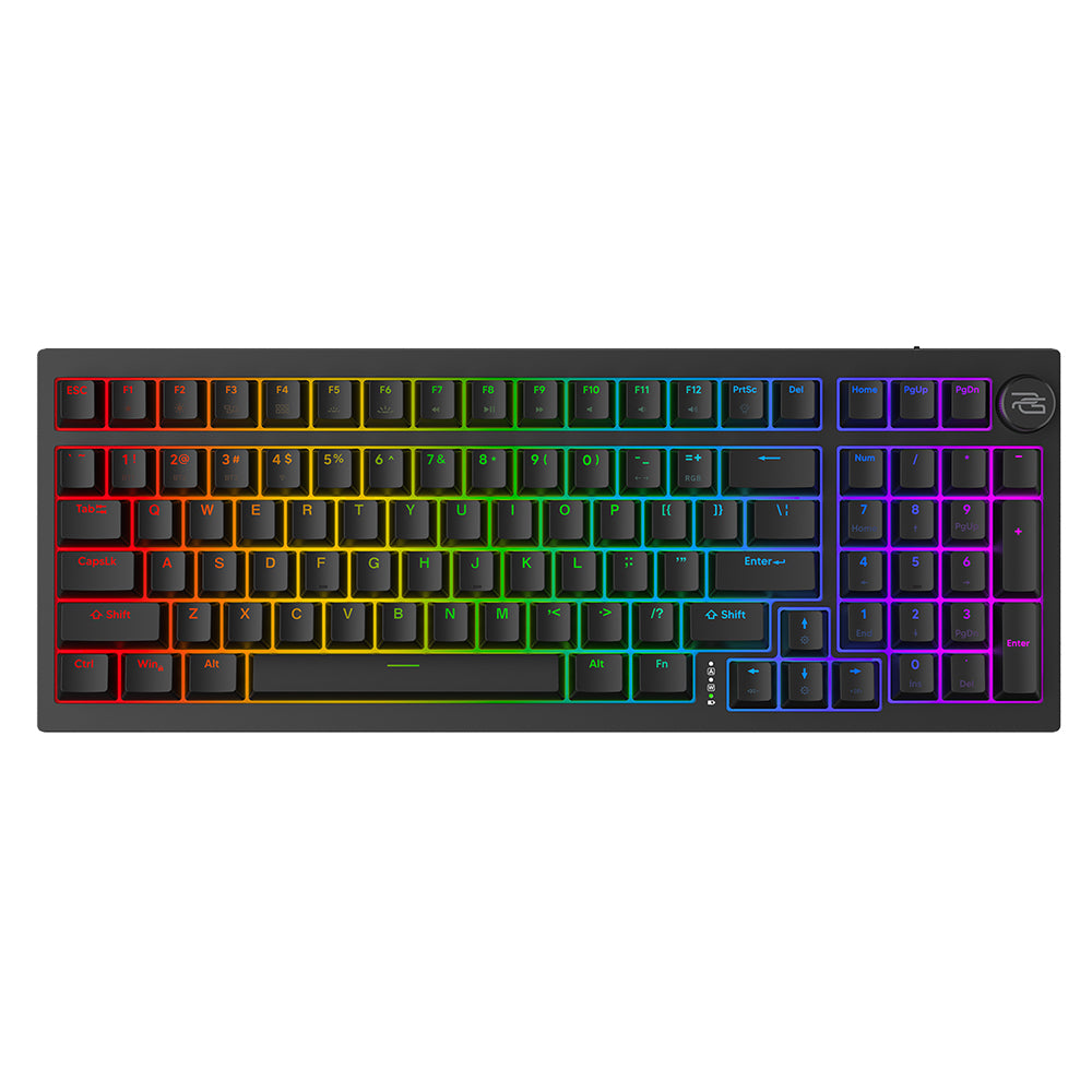 Teclado Gaming Inalámbrico Proove Slicker, RGB, BT / Wi-Fi / Cableado, 1.8m, Negro WKSLEN00022401