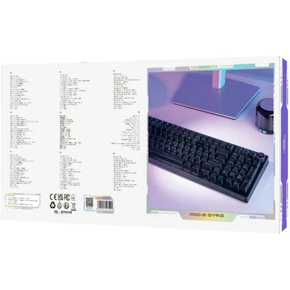 Teclado Gaming Inalámbrico Proove Slicker, RGB, BT / Wi-Fi / Cableado, 1.8m, Negro WKSLEN00022401