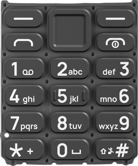 Teclado latino para HMD 105 / Nokia 105 (2024), Negro