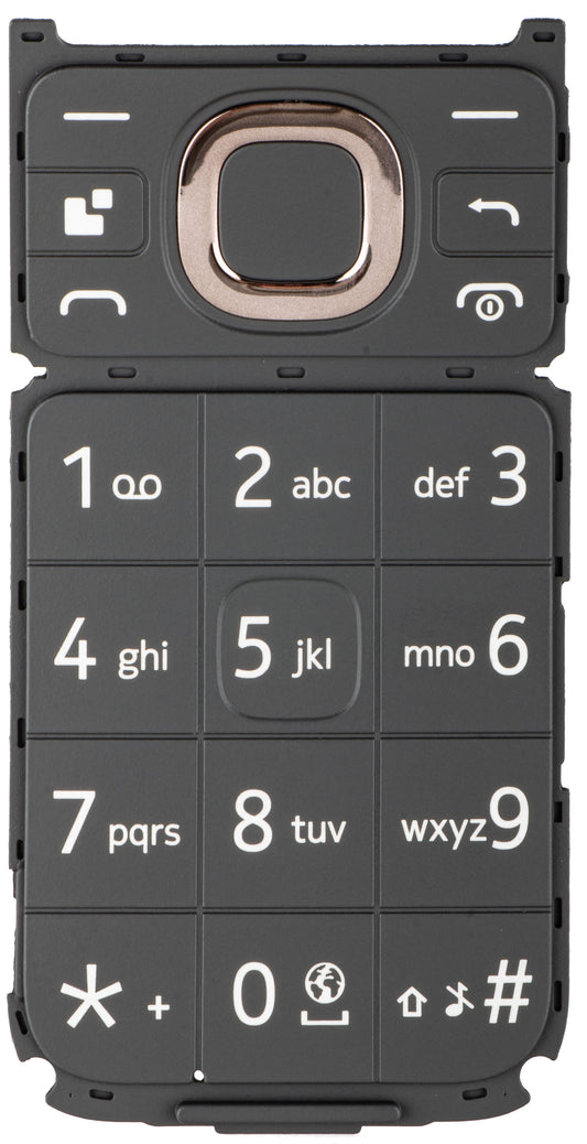 Teclado latino para HMD 2660 Flip, negro