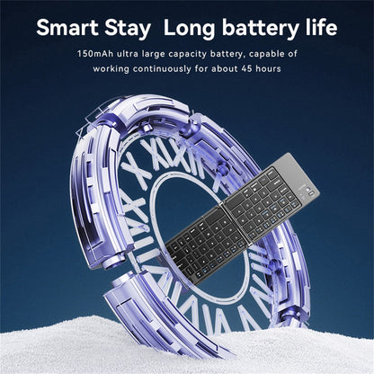 Yesido KB27 Foldable Bluetooth Keyboard, Black