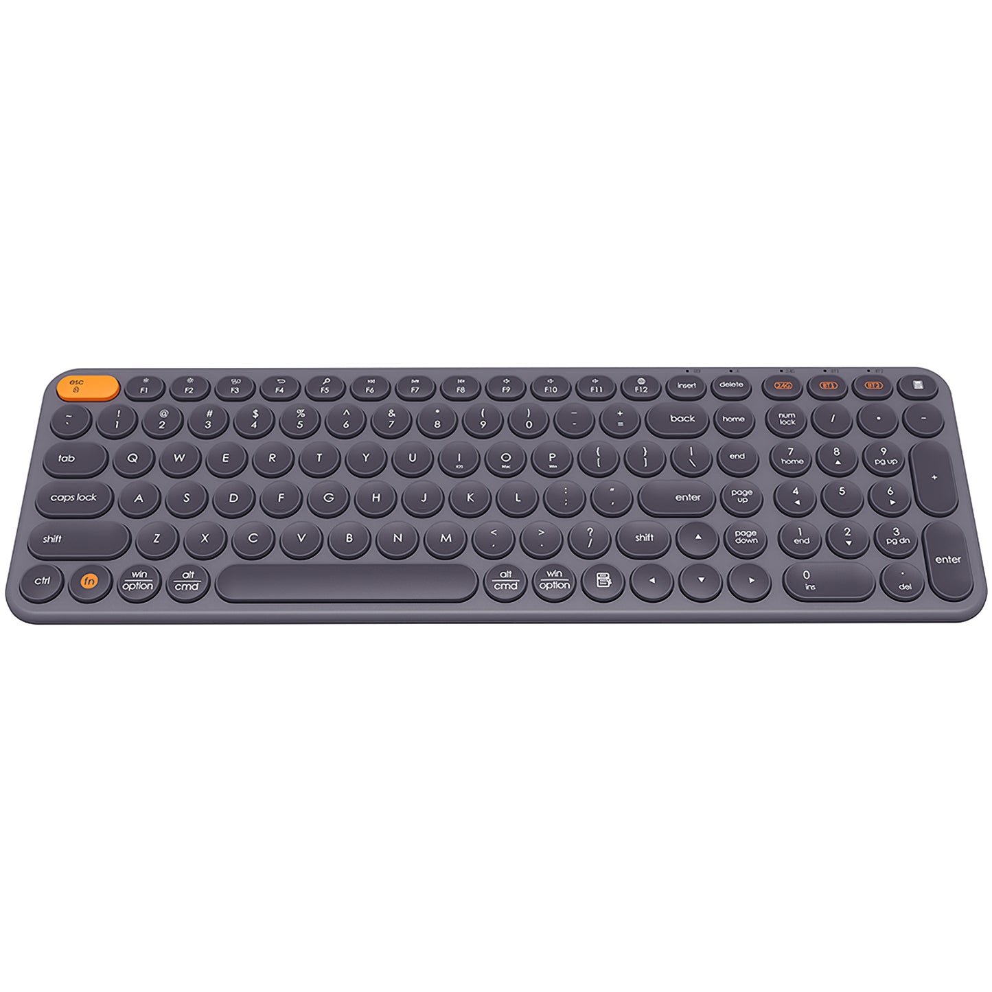 Baseus K01B Teclado Inalámbrico Tri-Mode, BT / Wi-Fi, Gris B009009555550483333-00