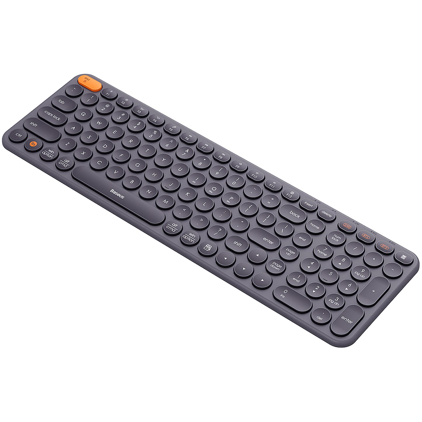 Baseus K01B Teclado Inalámbrico Tri-Mode, BT / Wi-Fi, Gris B009009555550483333-00