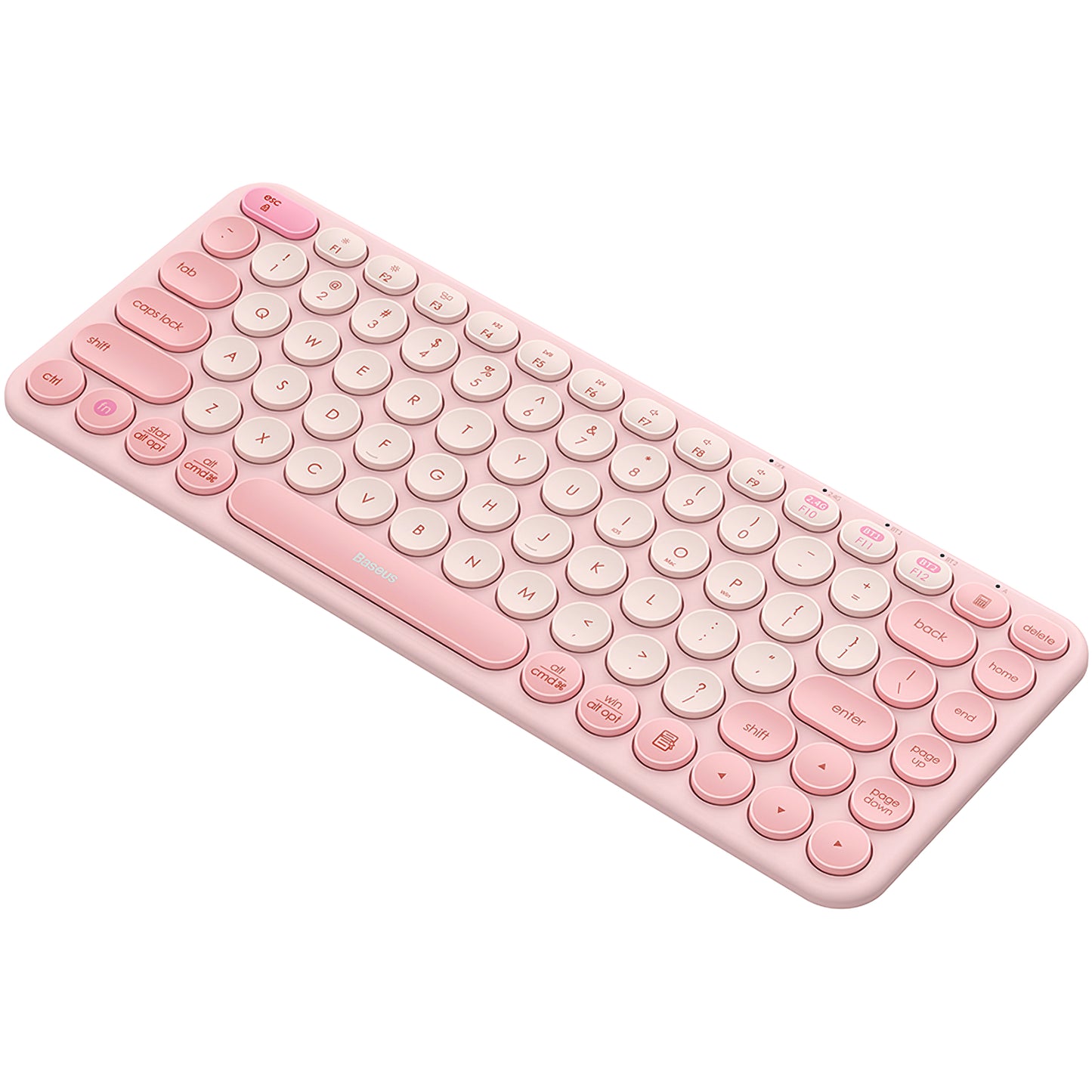 Baseus K01A Teclado inalámbrico trimodal, BT / Wi-Fi, rosa B009009555550341313-00