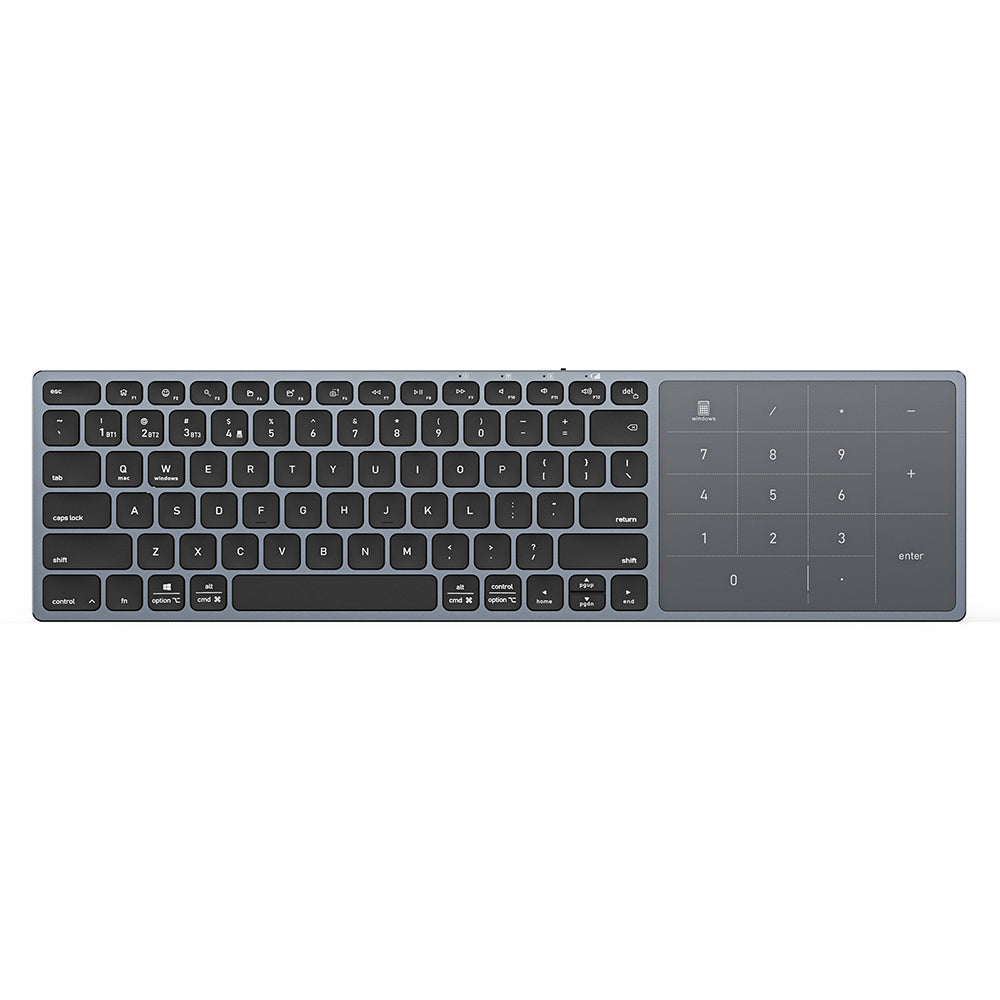 Teclado inalámbrico DUX DUCIS LK, BT / Wi-Fi, Negro