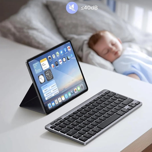 Teclado Inalámbrico UGREEN 75049, BT / Wi-Fi, Negro