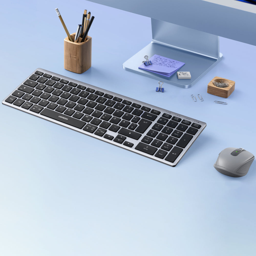 Teclado inalámbrico UGREEN K552 (75163), BT / Wi-Fi, Negro