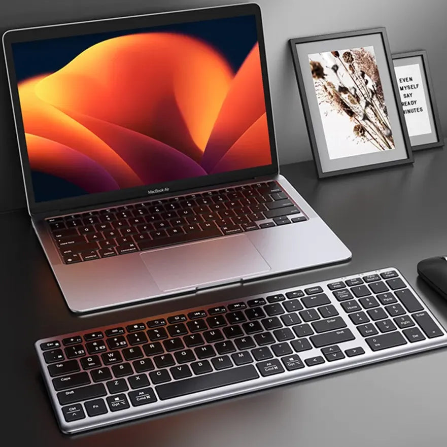 Teclado Inalámbrico UGREEN KU005, BT / Wi-Fi, Gris
