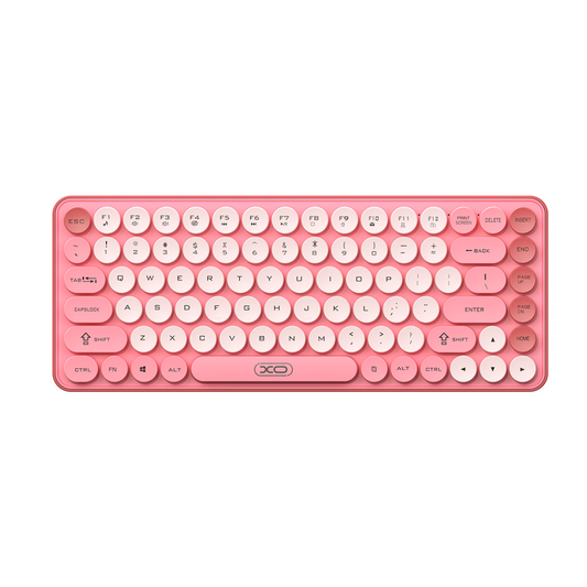 Teclado Inalámbrico XO Design KB-12, BT / Wi-Fi, Rosa