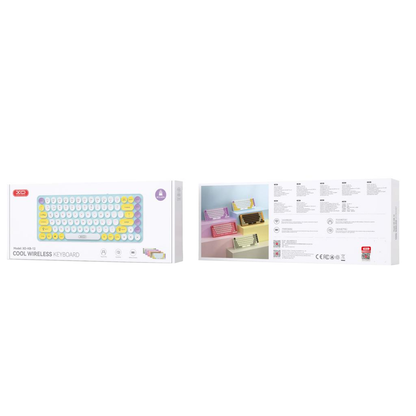 Teclado inalámbrico XO Design KB-12, BT / Wi-Fi, Morado
