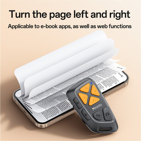 Mando a Distancia Bluetooth Multimedia Yesido SF25, Negro