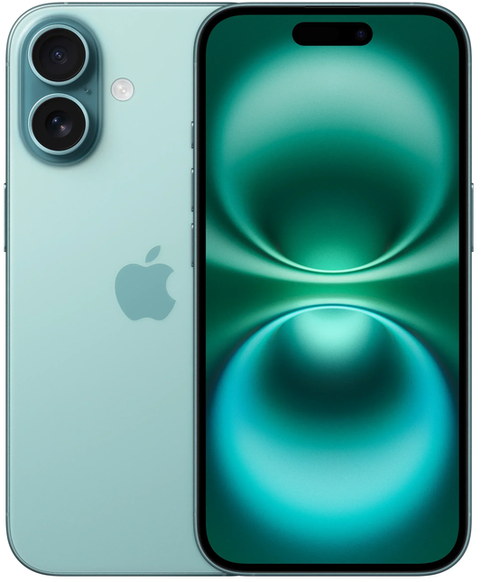 Teléfono Móvil Apple iPhone 16, 128GB, Teal India Spec MYED3HN/A