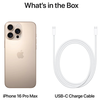 Teléfono Móvil Apple iPhone 16 Pro Max, 256GB, Titanium Desert Sand MYWX3ZD/A