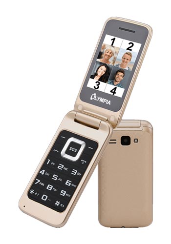 Teléfono Móvil Olympia Luna Dual SIM, Gold 2212