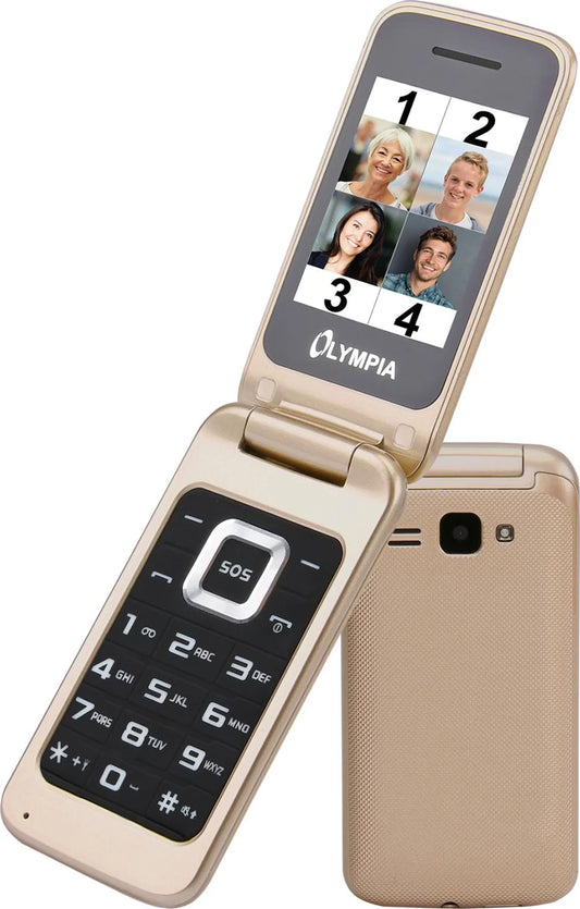 Teléfono Móvil Olympia Luna Dual SIM, Gold 2212