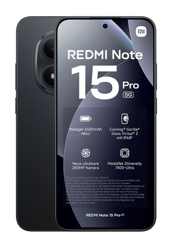 Teléfono Móvil Xiaomi Redmi Note 15 Pro 5G, 512GB, 8GB, Negro