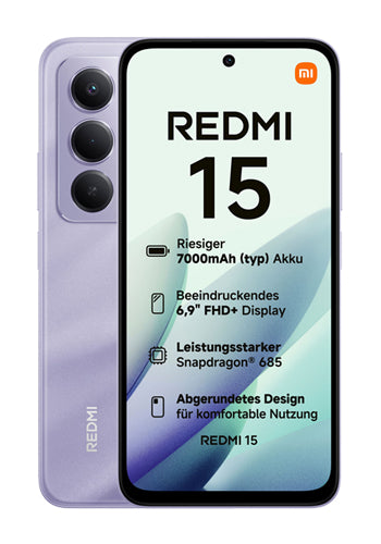 Teléfono Móvil Xiaomi Redmi Note 15 5G, 256GB, 8GB, Purple MZB0LWFEU
