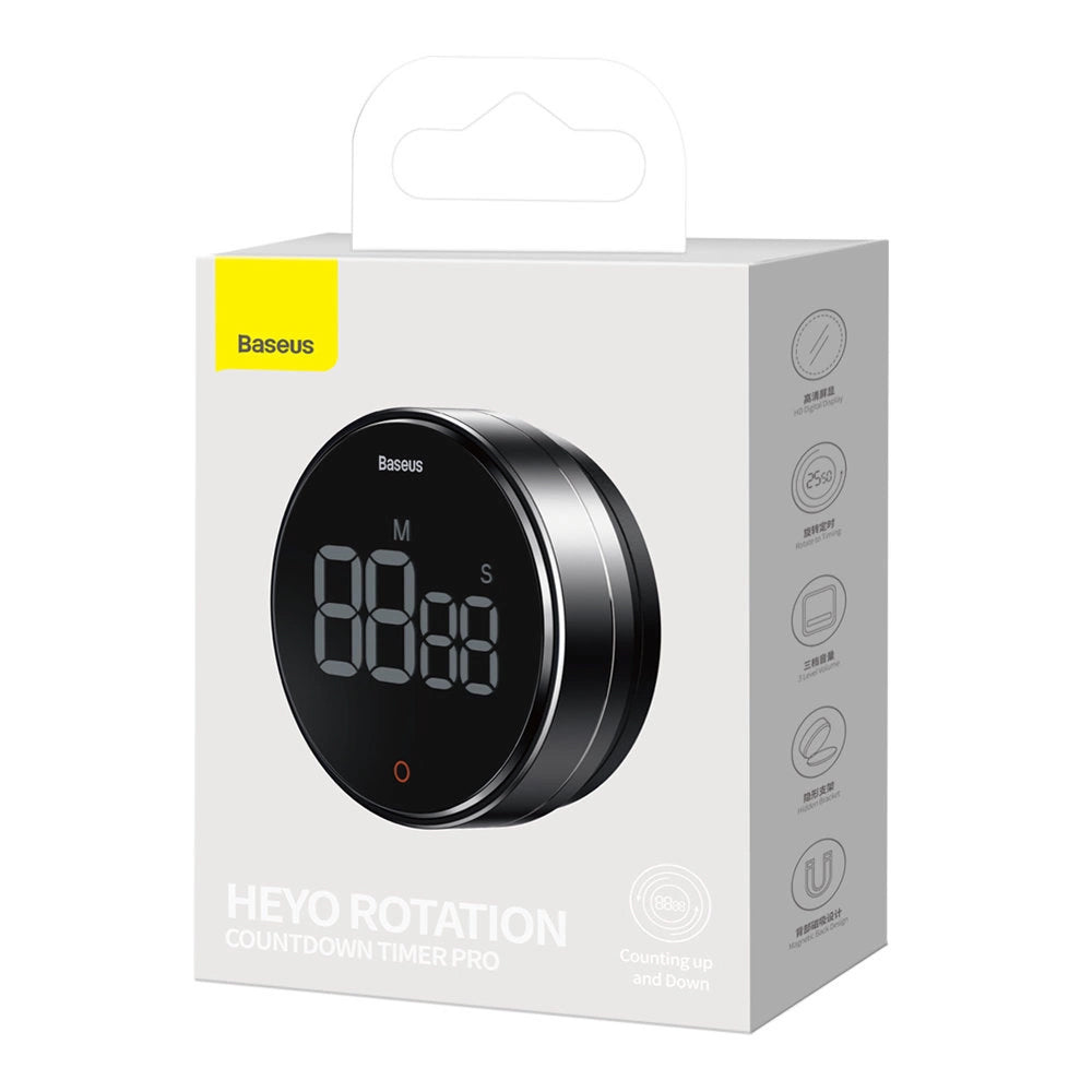 Temporizador Baseus Heyo Rotation Pro, Negro FMDS000013