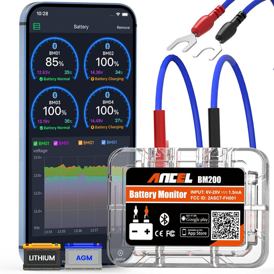 Tester Bluetooth Monitor de Batería de Auto Ancel BM200