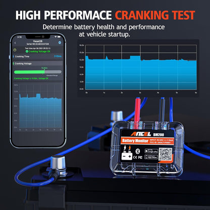 Tester Bluetooth Monitor de Batería de Auto Ancel BM200