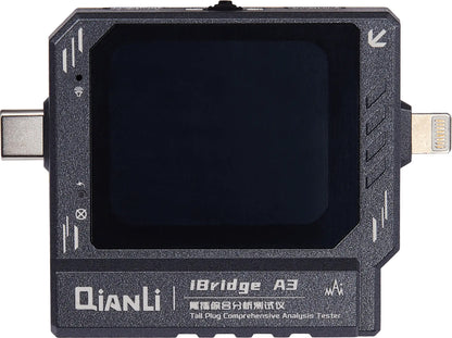 Tester de Servicio QIANLI iBridge A3, Lightning (8 Pines) / USB-C (24 Pines)
