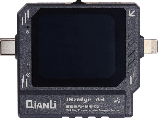 Tester de Servicio QIANLI iBridge A3, Lightning (8 Pines) / USB-C (24 Pines)