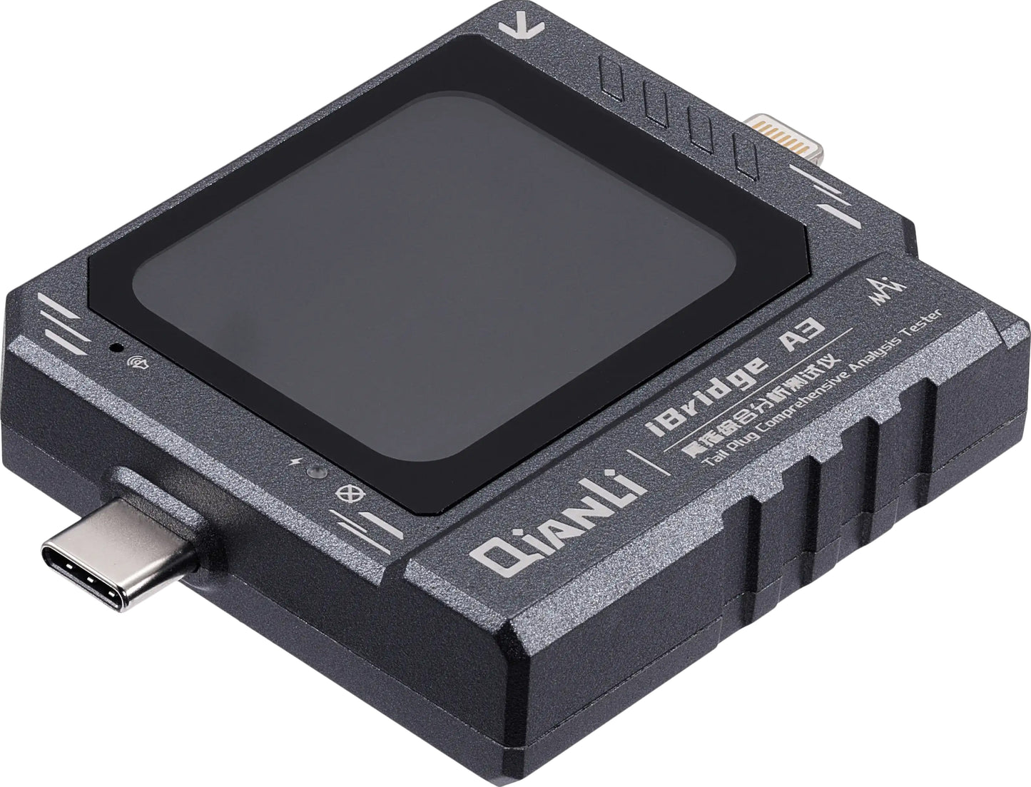 Tester de Servicio QIANLI iBridge A3, Lightning (8 Pines) / USB-C (24 Pines)