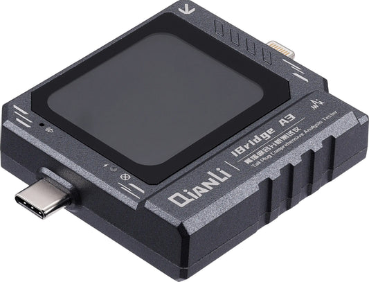 Tester de Servicio QIANLI iBridge A3, Lightning (8 Pines) / USB-C (24 Pines)