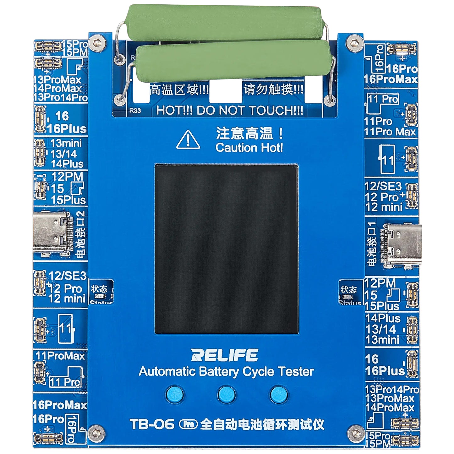 Tester Service Relife TB-06 Pro para verificar el número de ciclos de la batería Apple iPhone 11 - 16 Series