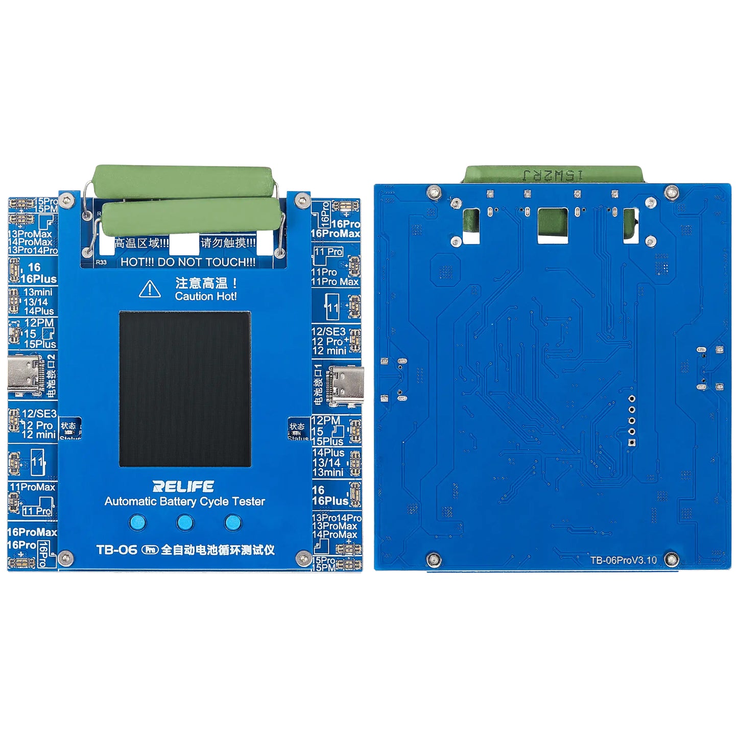 Tester Service Relife TB-06 Pro para verificar el número de ciclos de la batería Apple iPhone 11 - 16 Series