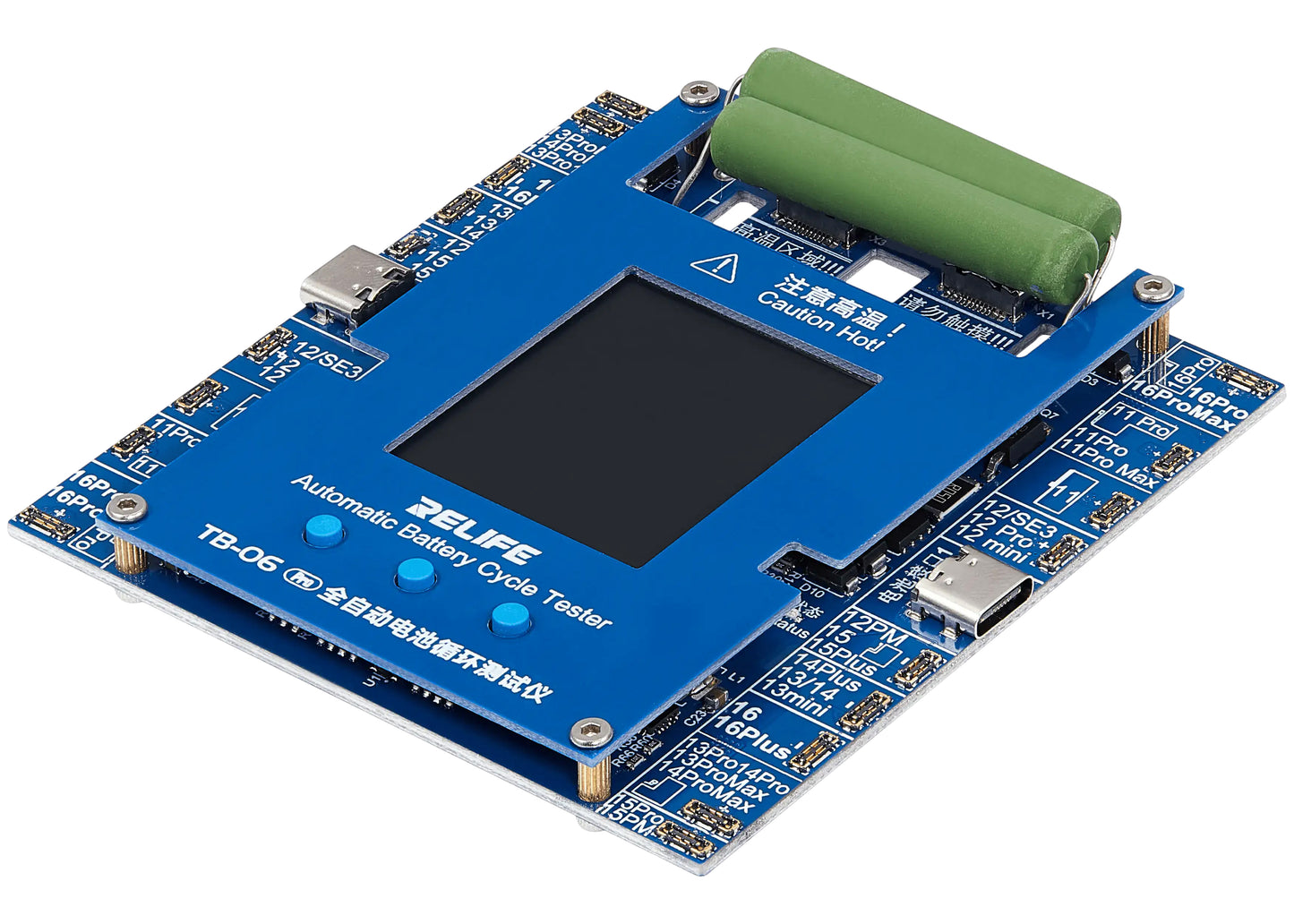 Tester Service Relife TB-06 Pro para verificar el número de ciclos de la batería Apple iPhone 11 - 16 Series