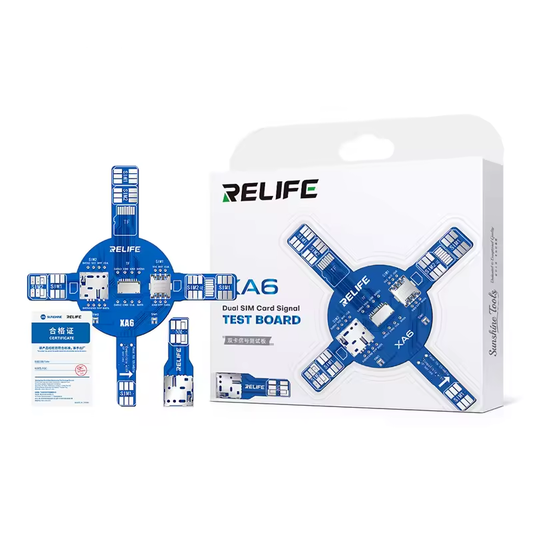 Tester de Servicio Relife XA6 Dual para Tarjeta SIM / Tarjeta de Memoria