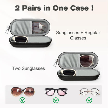 Funda para gafas Techsuit ETJ3, 165mm x 65mm x 40mm, Marrón