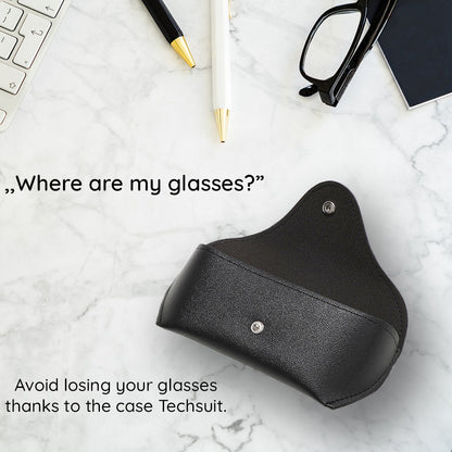 Funda para gafas Techsuit ETPU2, 167mm x 70mm x 40mm, Marrón