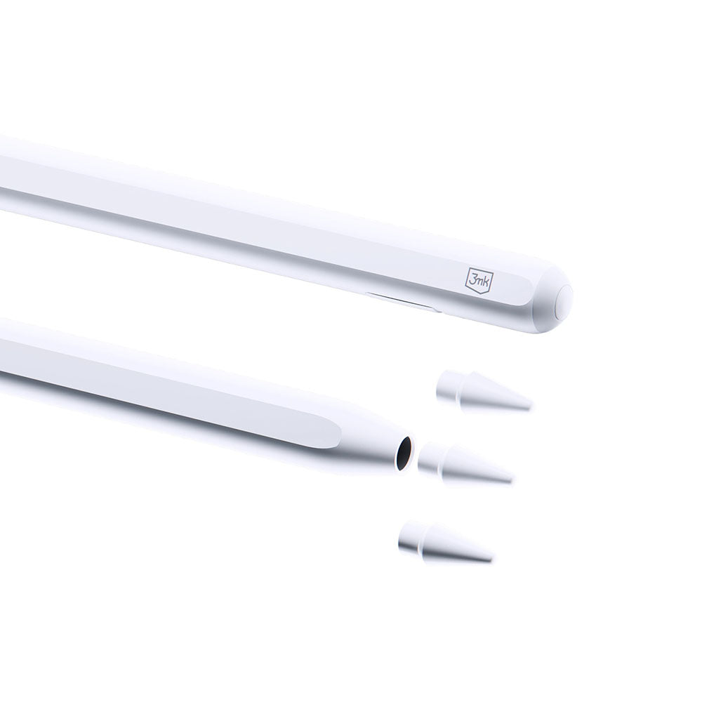 Touch Pen 3MK Wonder para Apple iPad, Versión Activa, Blanco