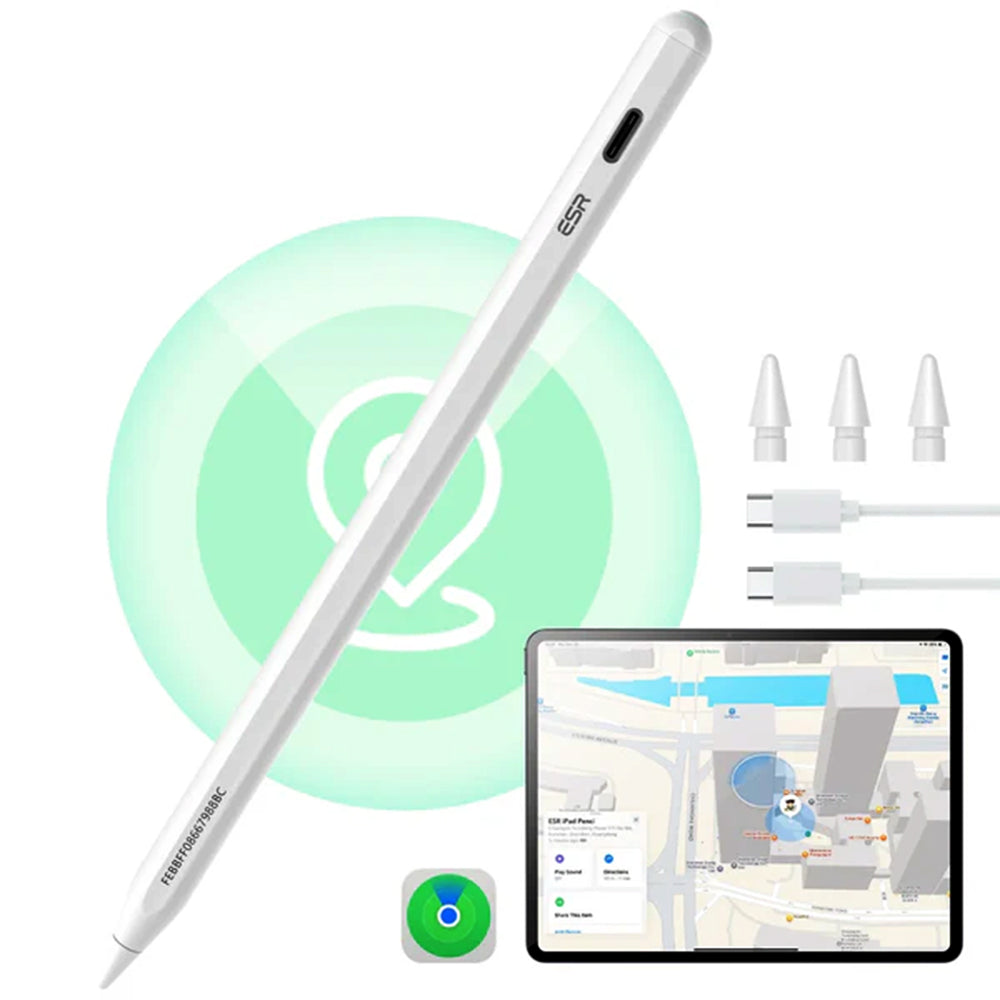 Touch Pen ESR Geo para Apple iPad, Versión Activa, Blanco