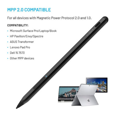 Touch Pen Fixed Graphite Active para dispositivos con soporte MPP, Negro