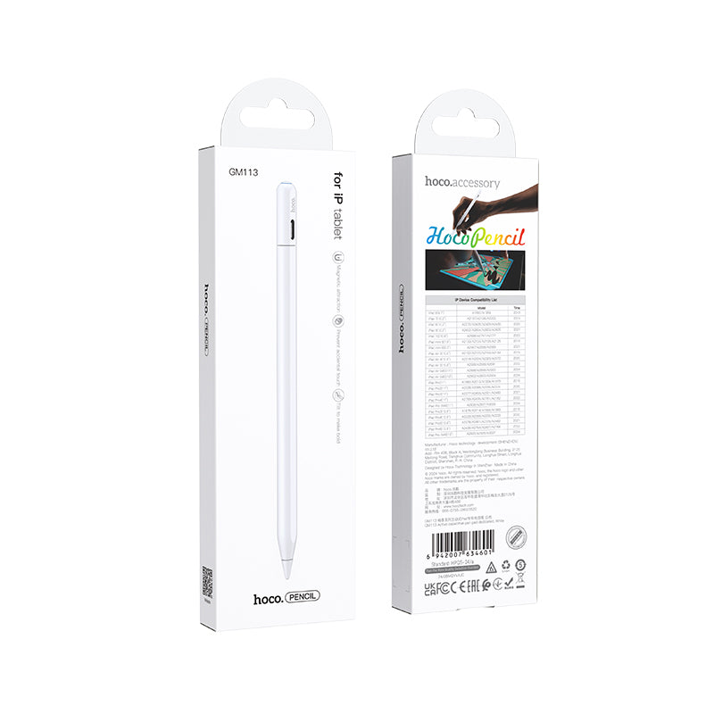 Touch Pen HOCO GM113 para iPad de Apple, blanco 