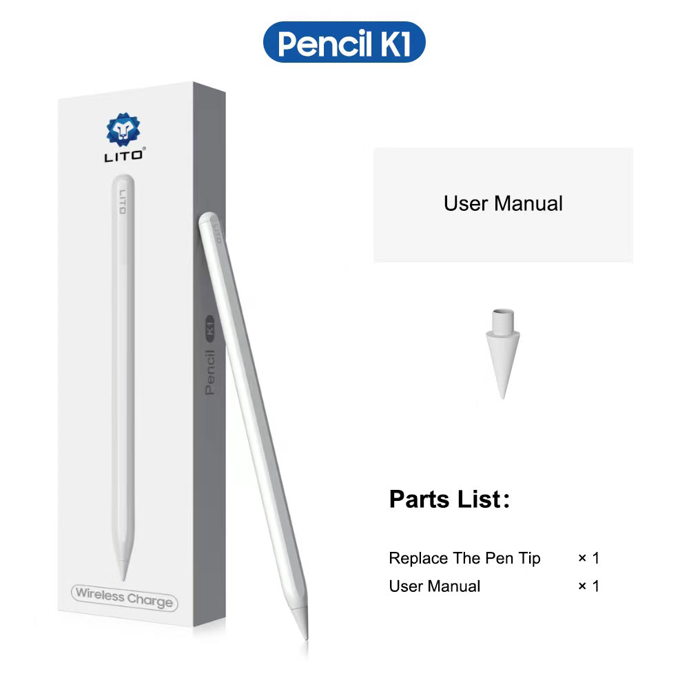 Touch Pen Lito K1 para Apple iPad, Versión Activa, Blanco