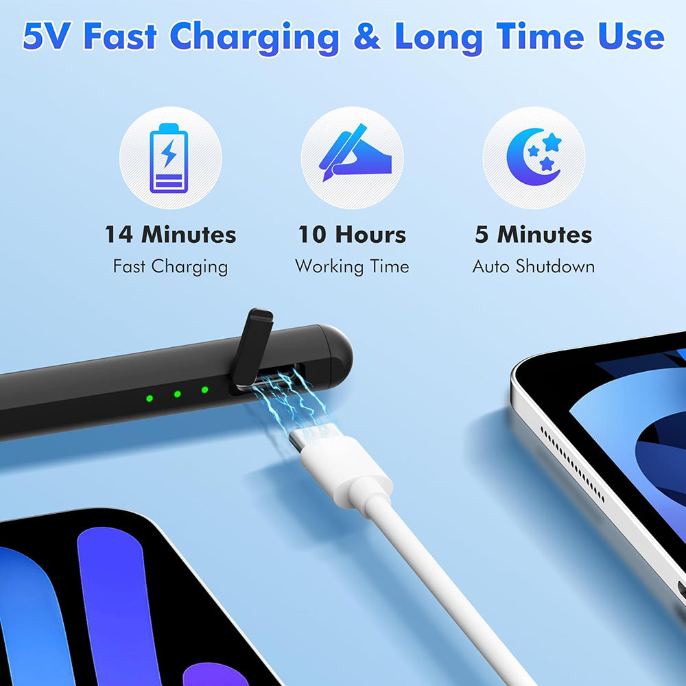 Touch Pen Techsuit AX10-T para Apple iPad, Versión Activa, Blanco