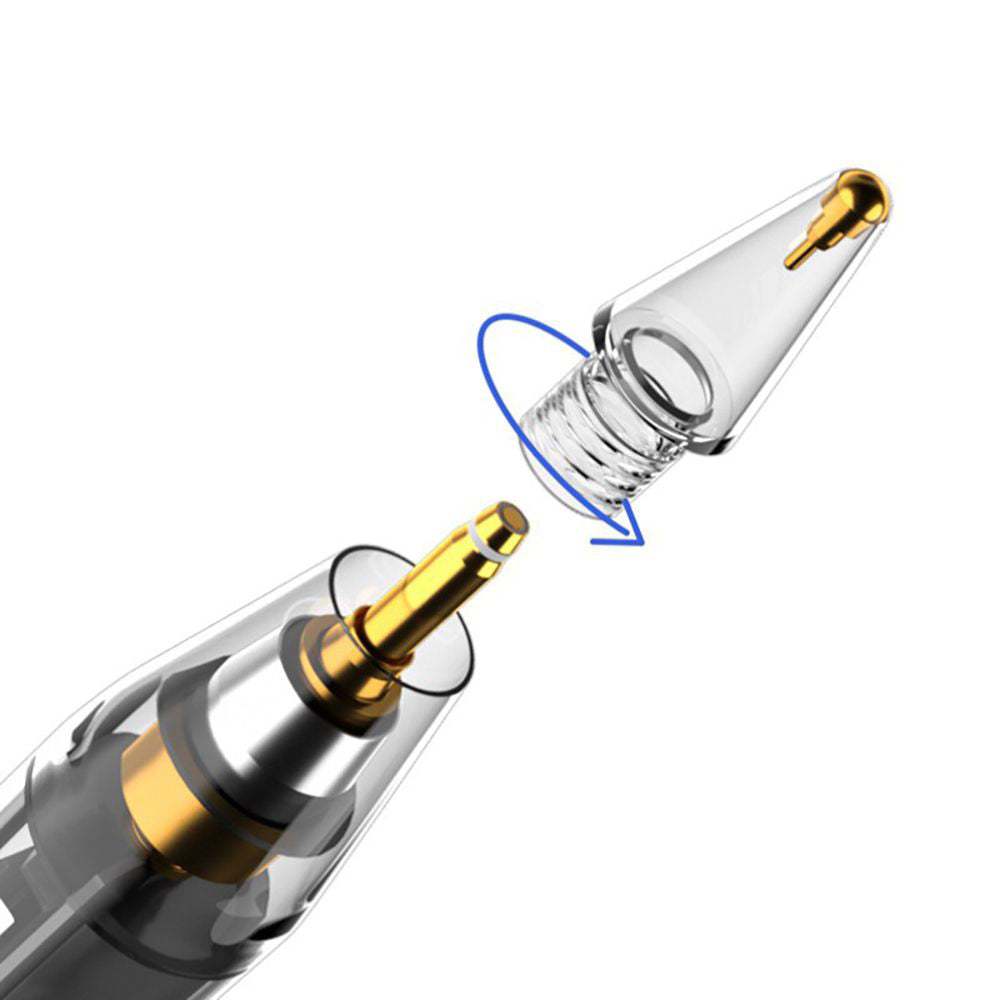 Touch Pen Techsuit C10 Pro para Apple iPad, Versión Activa, Transparente Negro