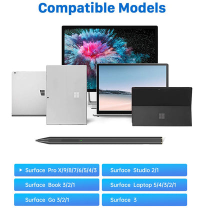 Touch Pen Techsuit C581-C para Microsoft Surface, Versión Activa, Negro