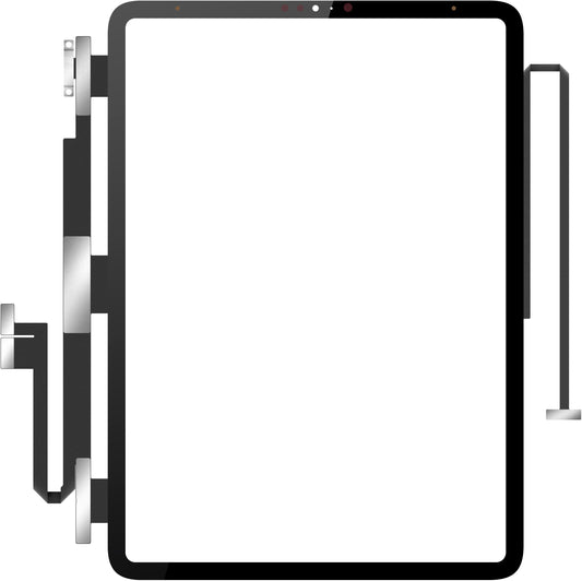 Protector delantero táctil OCA para Apple iPad Pro 11 (2020), Negro