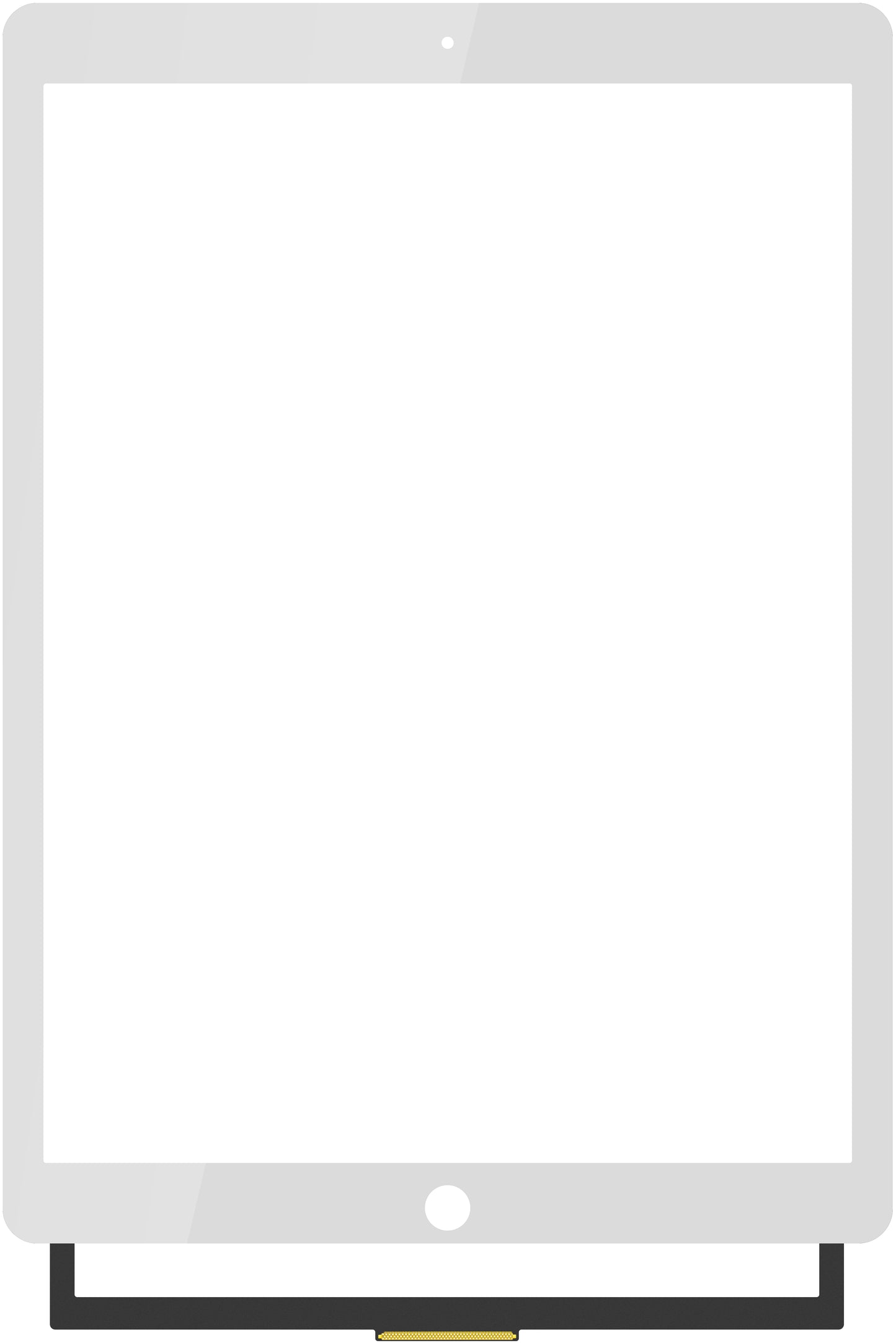 Protector delantero táctil OCA para Apple iPad Pro 12.9 (2017), Blanco